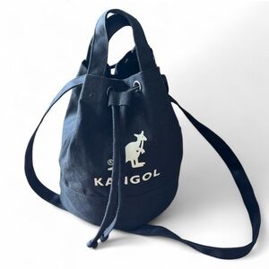 Kangol Navy Drawstring Backpack